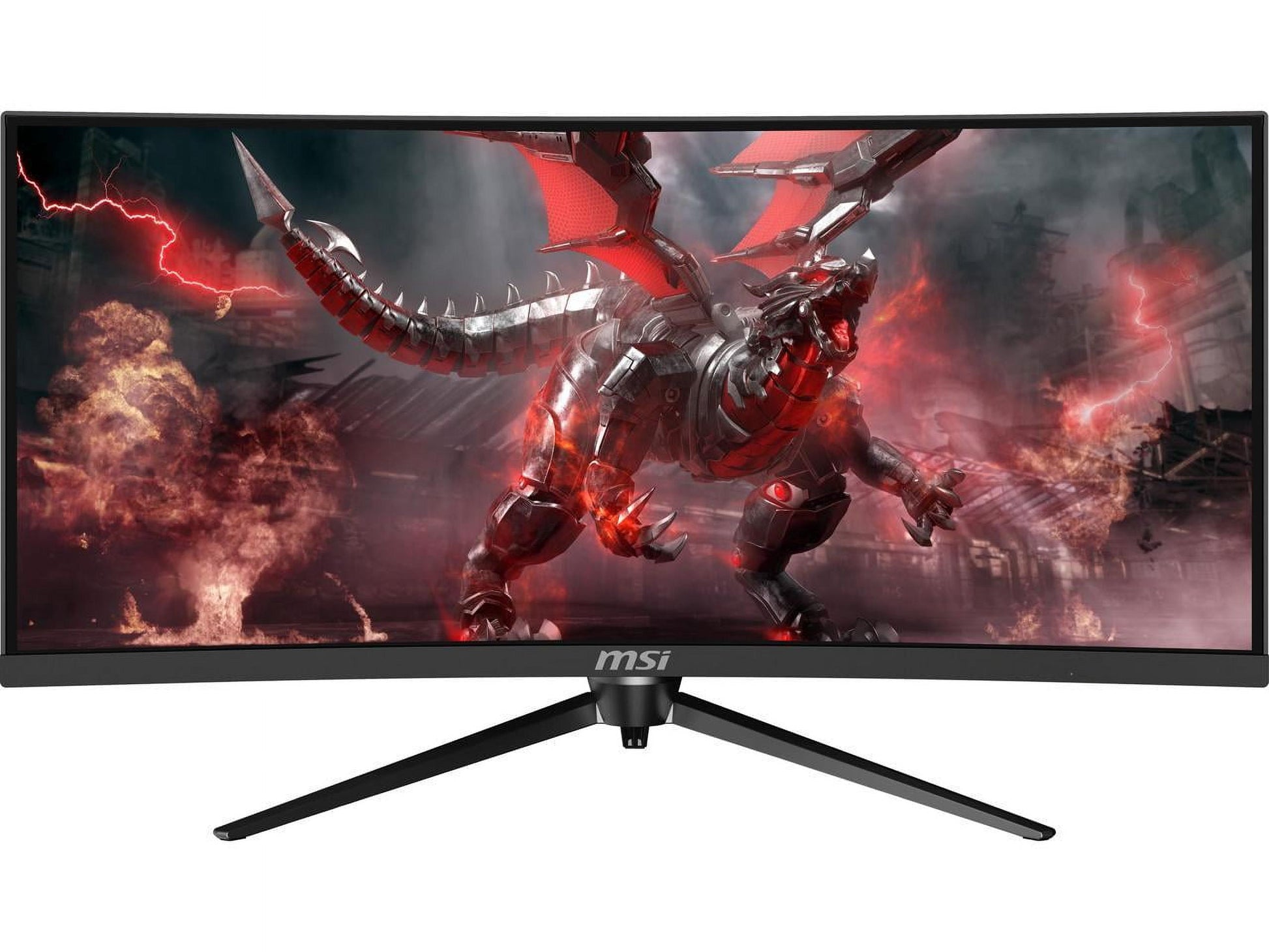 Optix MAG301CR2 29.5" WFHD Curved Screen LED Gaming LCD Monitor - 21:9, Black