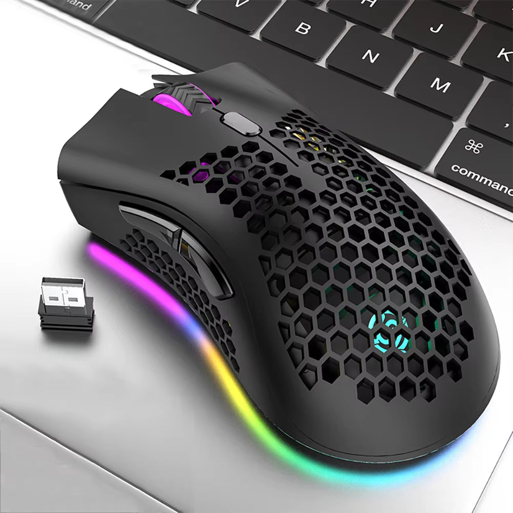 BM600 Wireless Mouse Luminescent Desktop Computer Laptop Universal Rechargable Lightweight Ergonomics Game E-Sports Mouses